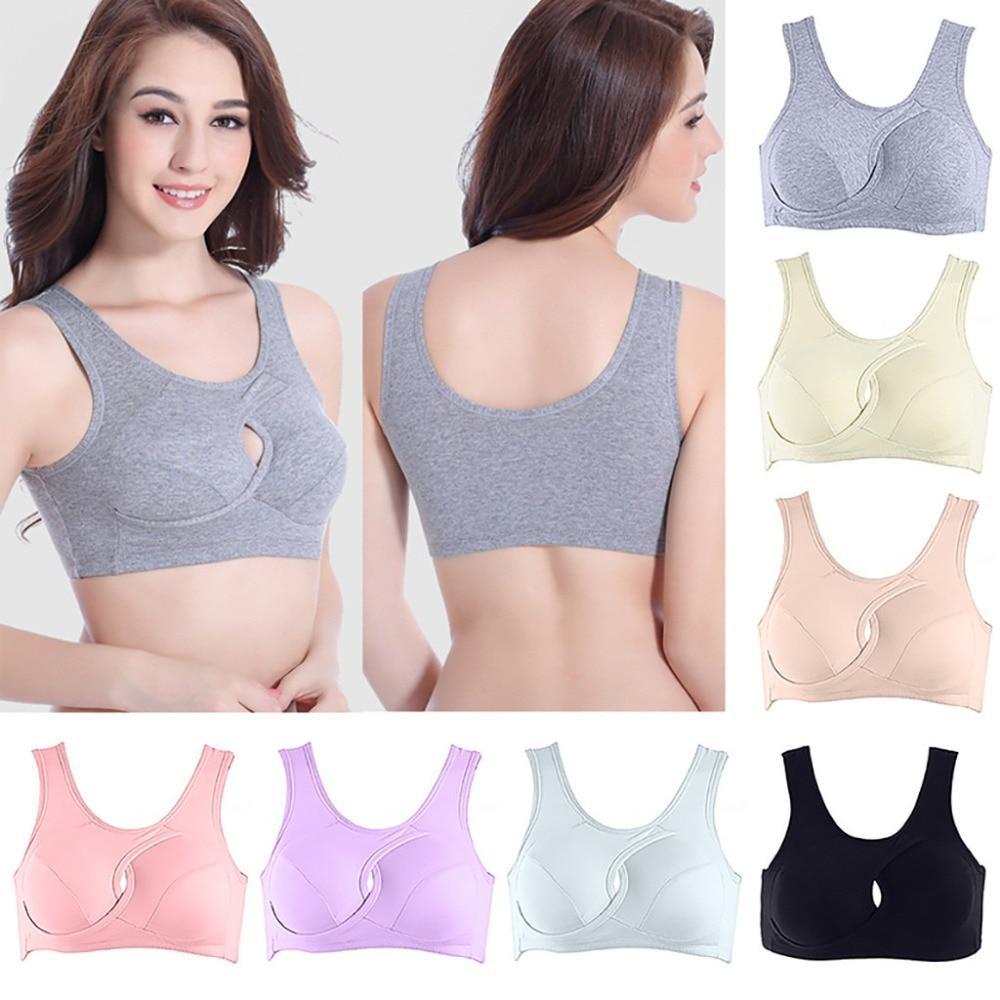 Comfortable Plus Size Sleep Bra: Wireless, Padded, Cotton.