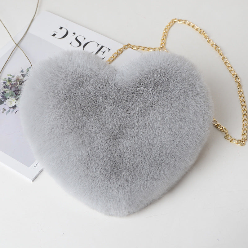 Romantic Plush Chain Shoulder Bag - Glamour Nest