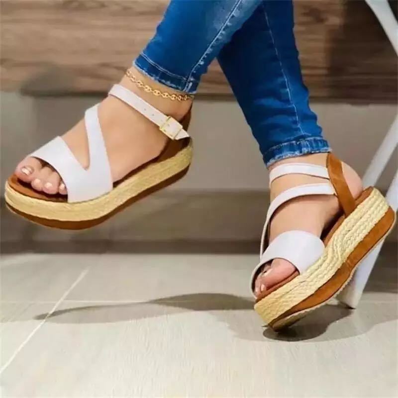 Fabulous Platform Buckle Sandals - Glamour Nest