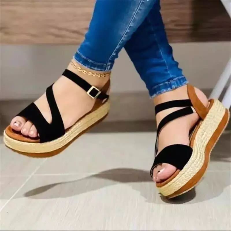 Fabulous Platform Buckle Sandals - Glamour Nest