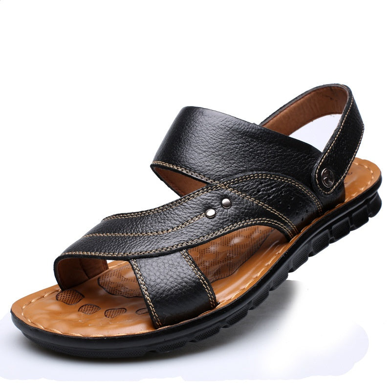 Men's Summer Sandals Adjustable Back Strap Beach Slides