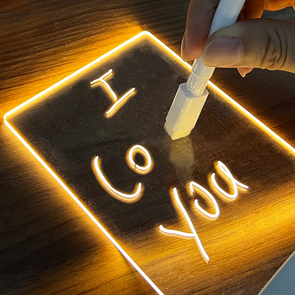 Creative Note Board Led Night Light USB With Pen.