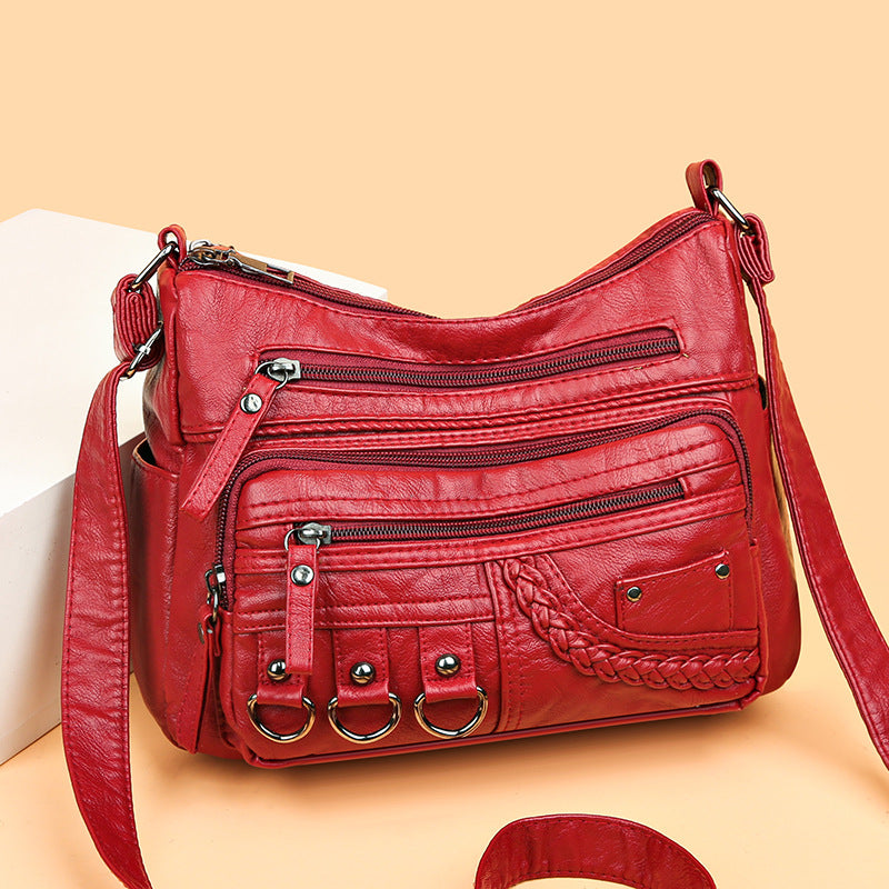 Women's Fashion Casual Soft Leather Bag