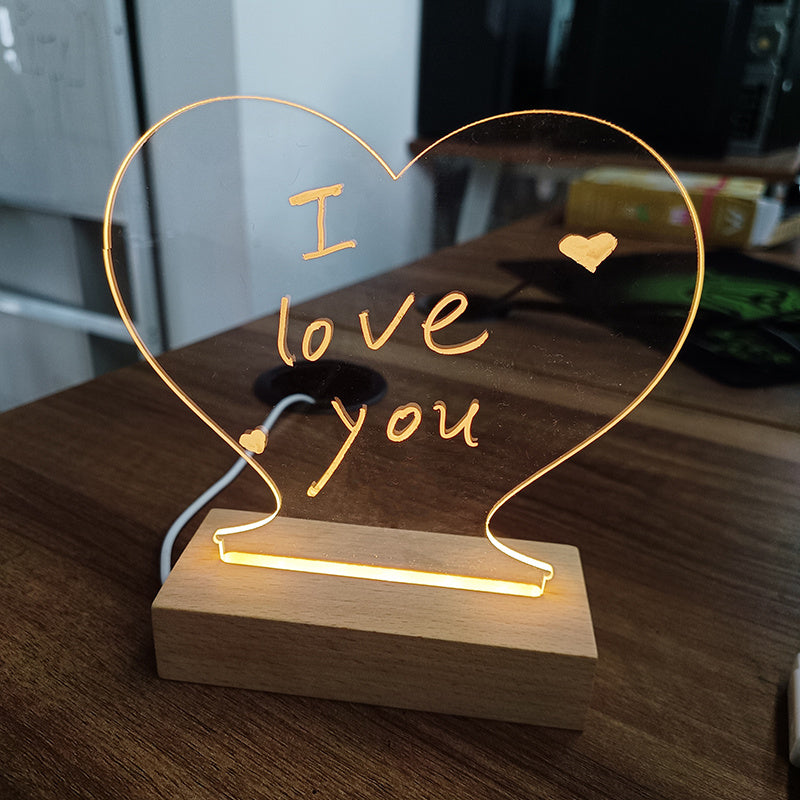 Creative Note Board Led Night Light USB With Pen.